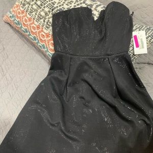 Liquid sparkles black dress